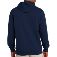 Sport Tek Tall Pullover Hooded Sweatshirt, True Navy, Back view