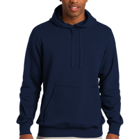 Sport Tek Tall Pullover Hooded Sweatshirt, True Navy, Front view