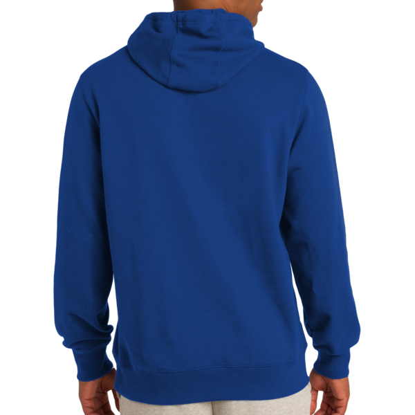 Sport Tek Tall Pullover Hooded Sweatshirt, True Royal, Back view