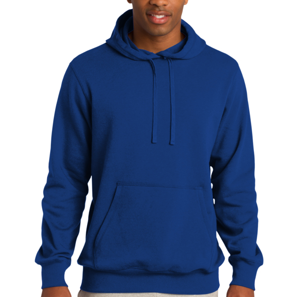 Sport Tek Tall Pullover Hooded Sweatshirt, True Royal, Front view