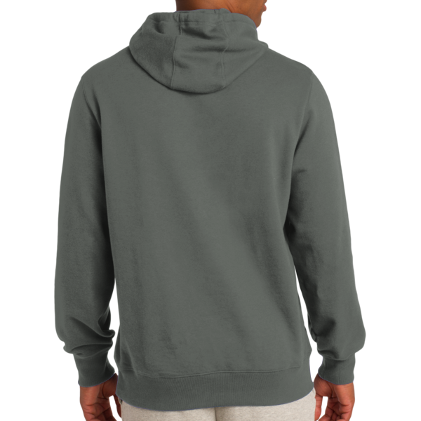 Sport Tek Tall Pullover Hooded Sweatshirt, Vintage Heather, Back view