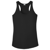 Sport Tek Women's PosiCharge ® Competitor Racerback Tank, Black, Front view