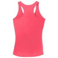 Sport Tek Women's PosiCharge ® Competitor Racerback Tank, Hot Coral, Back view
