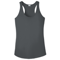 Sport Tek Women's PosiCharge ® Competitor Racerback Tank, Iron Grey, Front view