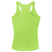 Sport Tek Women's PosiCharge ® Competitor Racerback Tank, Lime Shock, Back view