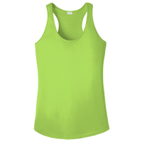 Sport Tek Women's PosiCharge ® Competitor Racerback Tank, Lime Shock, Front view