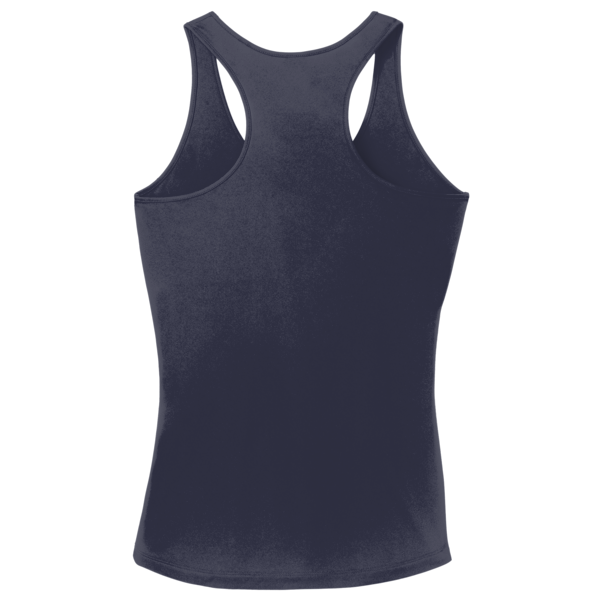 Sport Tek Women's PosiCharge ® Competitor Racerback Tank, True Navy, Back view