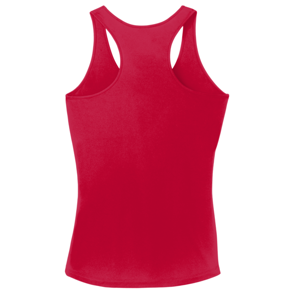 Sport Tek Women's PosiCharge ® Competitor Racerback Tank, True Red, Back view