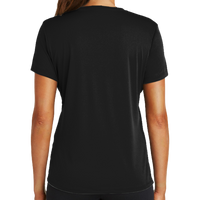 Sport Tek Women's PosiCharge ® Competitor Tee, Black, Back view