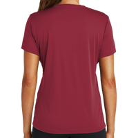 Sport Tek Women's PosiCharge ® Competitor Tee, Cardinal, Back view