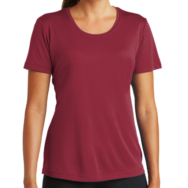 Sport Tek Women's PosiCharge ® Competitor Tee, Cardinal, Front view