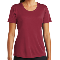 Sport Tek Women's PosiCharge ® Competitor Tee, Cardinal, Front view
