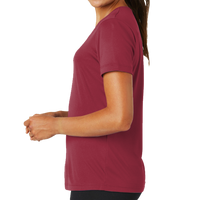 Sport Tek Women's PosiCharge ® Competitor Tee, Cardinal, Left Sleeve view