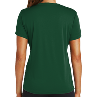 Sport Tek Women's PosiCharge ® Competitor Tee, Forest Green, Back view