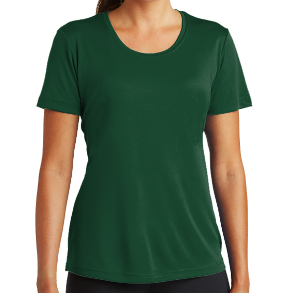 Sport Tek Women's PosiCharge ® Competitor Tee, Forest Green, Front view