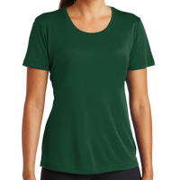 Sport Tek Women's PosiCharge ® Competitor Tee, Forest Green, Front view