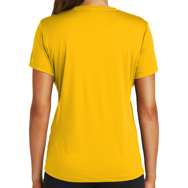 Sport Tek Women's PosiCharge ® Competitor Tee, Gold, Back view