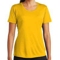 Sport Tek Women's PosiCharge ® Competitor Tee, Gold, Front view