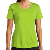 Sport Tek Women's PosiCharge ® Competitor Tee, Lime Shock, Front view