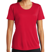 Sport Tek Women's PosiCharge ® Competitor Tee, True Red, Front view