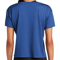 Sport Tek Women's PosiCharge ® Draft Crop Tee, True Royal, Back view