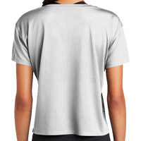 Sport Tek Women's PosiCharge ® Draft Crop Tee, White, Back view
