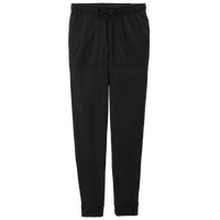 Sport Tek Women's PosiCharge ® Tri Blend Wicking Fleece Jogger, Black Triad Solid, Front view