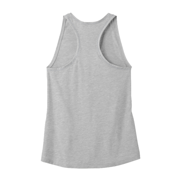 Sport Tek Women's PosiCharge ® Tri Blend Wicking Tank, Light Grey Heather, Back view