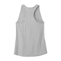 Sport Tek Women's PosiCharge ® Tri Blend Wicking Tank, Light Grey Heather, Back view