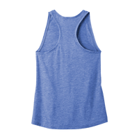 Sport Tek Women's PosiCharge ® Tri Blend Wicking Tank, True Royal Heather, Back view