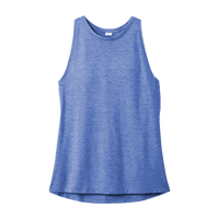 Sport Tek Women's PosiCharge ® Tri Blend Wicking Tank, True Royal Heather, Front view