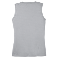 Sport Tek Women's Sleeveless PosiCharge ® Competitor V Neck Tee, Silver, Back view