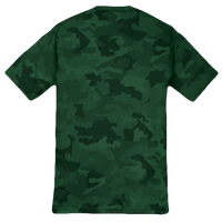 Sport Tek Youth CamoHex Tee, Forest Green, Back view