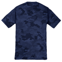 Sport Tek Youth CamoHex Tee, True Navy, Back view