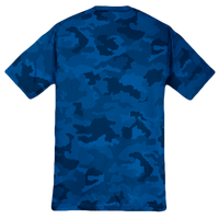Sport Tek Youth CamoHex Tee, True Royal, Back view