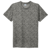 Sport Tek Youth Digi Camo Tee, Grey Concrete, Front view
