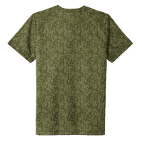 Sport Tek Youth Digi Camo Tee, Olive Drab Green, Back view