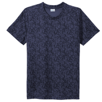 Sport Tek Youth Digi Camo Tee, True Navy, Front view