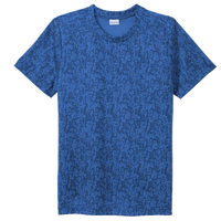 Sport Tek Youth Digi Camo Tee, True Royal, Front view
