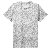 Sport Tek Youth Digi Camo Tee, White, Front view