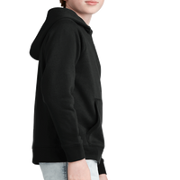 Sport Tek Youth Drive Fleece Pullover Hoodie, Black, Right Sleeve view