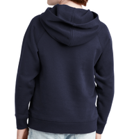 Sport Tek Youth Drive Fleece Pullover Hoodie, True Navy, Back view