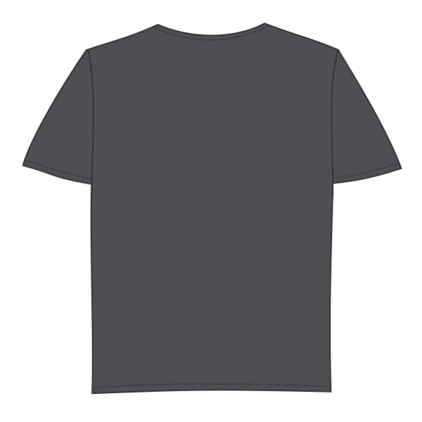 Sport Tek Youth Heather Contender Tee, Graphite Heather, Back view