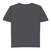 Sport Tek Youth Heather Contender Tee, Graphite Heather, Back view