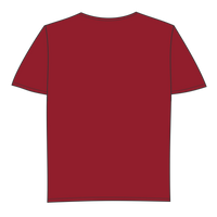 Sport Tek Youth Heather Contender Tee, Scarlet Heather, Back view