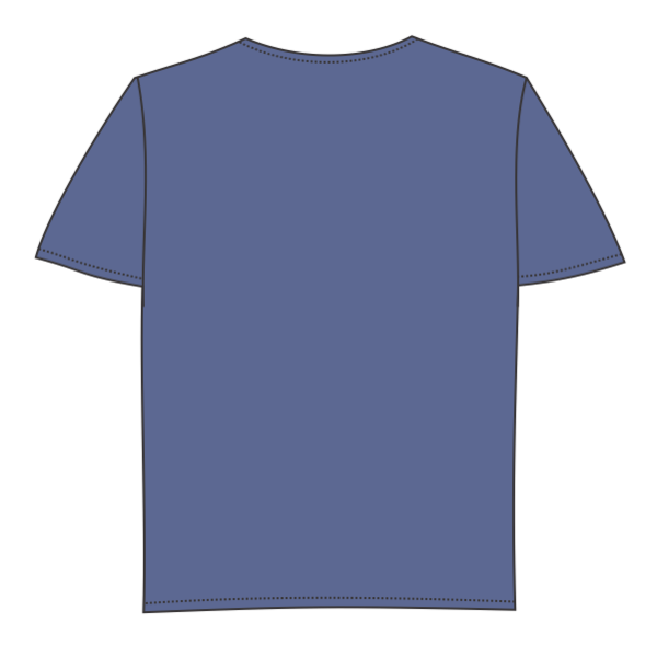 Sport Tek Youth Heather Contender Tee, True Royal Heather, Back view