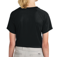 Sport Tek Youth PosiCharge ® Competitor 2 Button Henley, Black, Back view