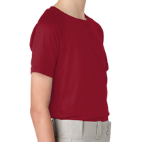 Sport Tek Youth PosiCharge ® Competitor 2 Button Henley, Deep Red, Right Sleeve view