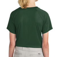 Sport Tek Youth PosiCharge ® Competitor 2 Button Henley, Forest Green, Back view