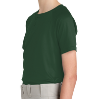 Sport Tek Youth PosiCharge ® Competitor 2 Button Henley, Forest Green, Left Sleeve view